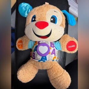 Smart Stages Fisher Price Tummy Puppy Dog Talking Musical Plush Toy